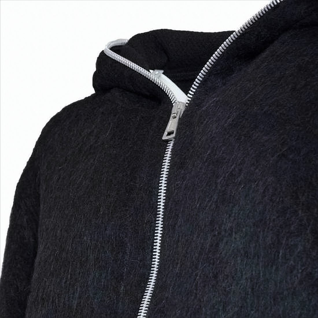 Our Legacy Textured Black Jacket With Hood