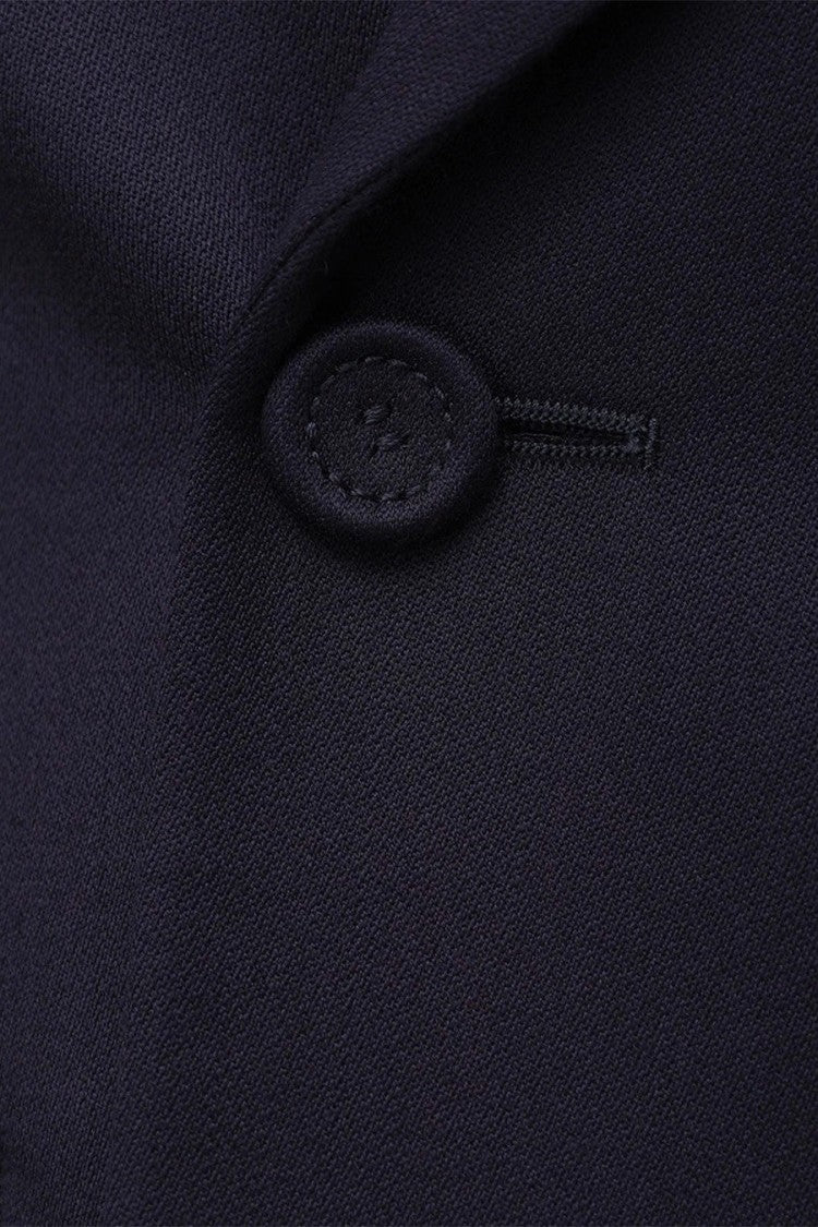 Dior Blue Wool-Blend Notch-Lapel Blazer