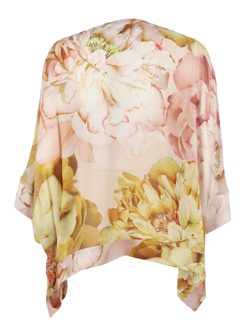 Clips Asymmetrical Floral Embroidered Tunic