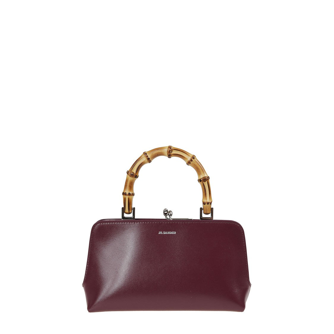 Jil Sander Natural Bamboo Mini Tote With Structured Silhouette