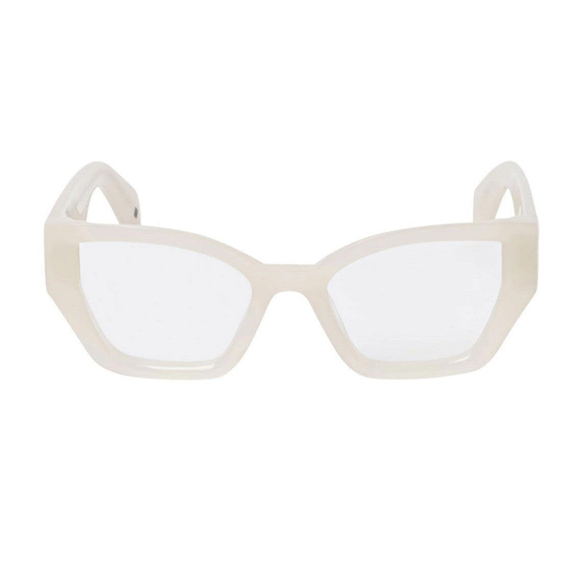 Off-White Beige Style 7Q Acetate Butterfly Sunglasses