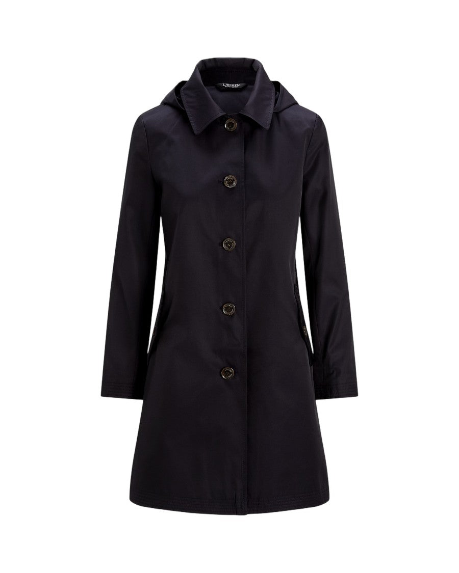Lauren Ralph Lauren Tailored Lined Coat In Dark Navy