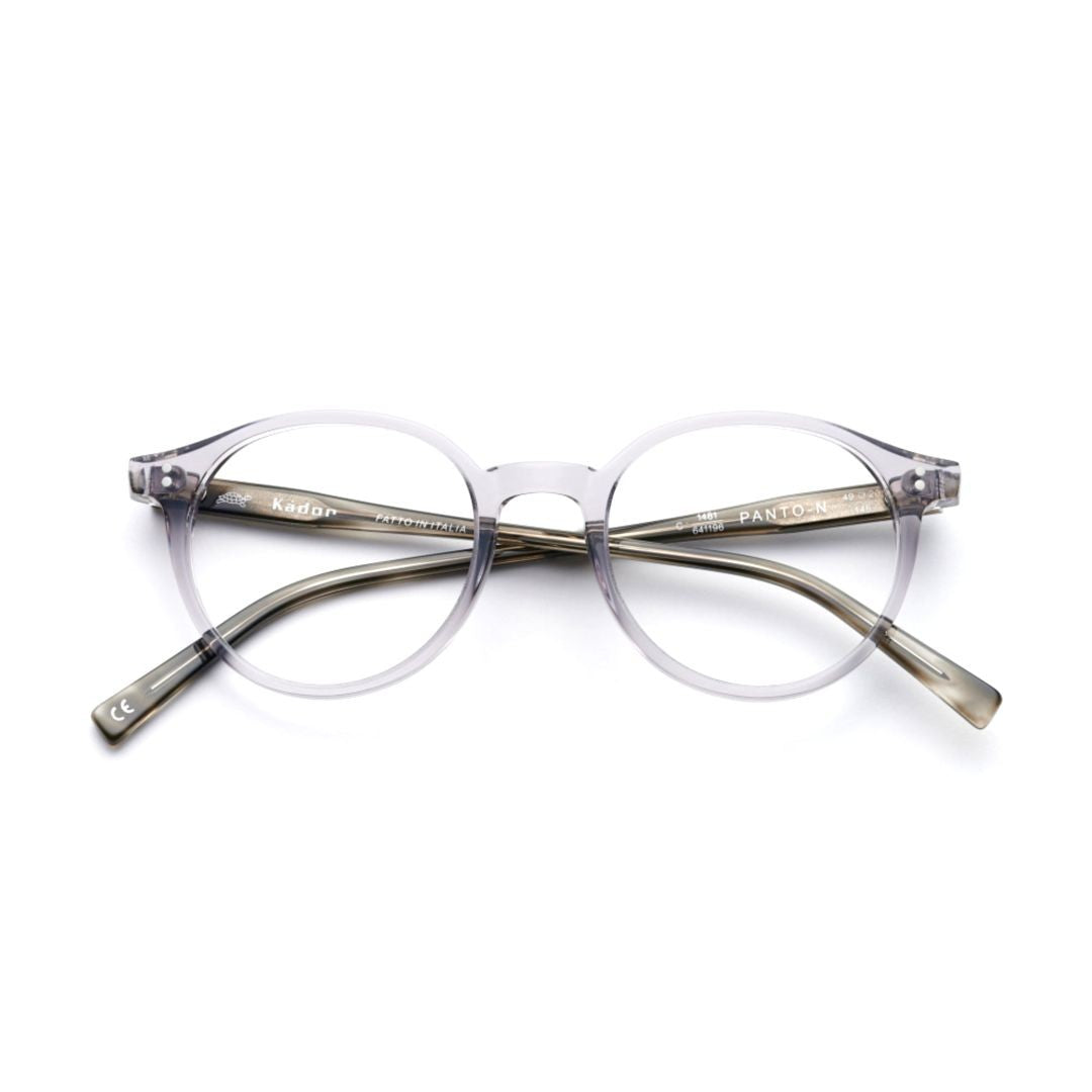 Kador Panto/N Translucent Smoky Finish Round Frame Eyeglasses