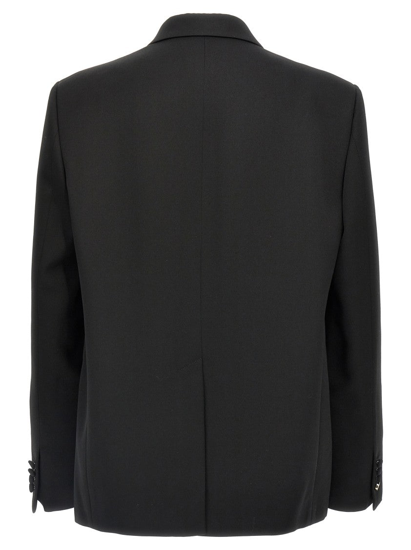 Gucci Double-Breasted Wool Dress With Tailored Blazer