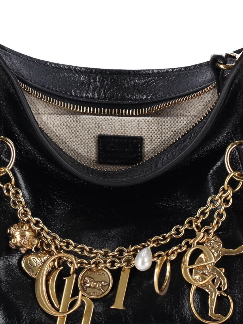 Chloé Charm-Embellished Hobo Bag With Adjustable Straps