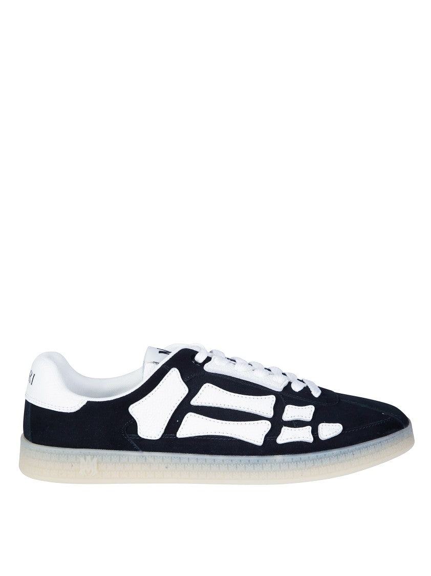 Amiri Pacific Bones Low-Top Translucent Sole Sneakers