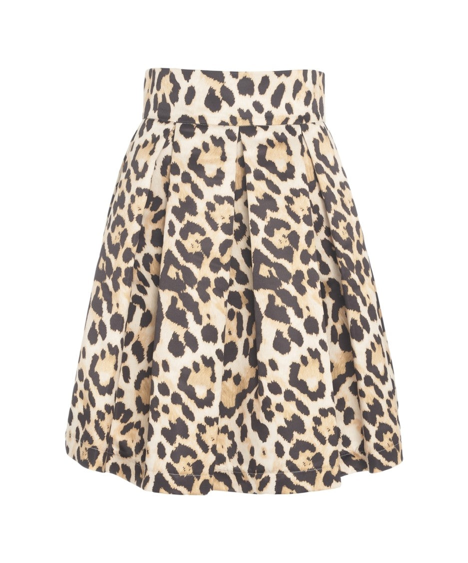 5 Progress Pleated Skirt With Polka Dots