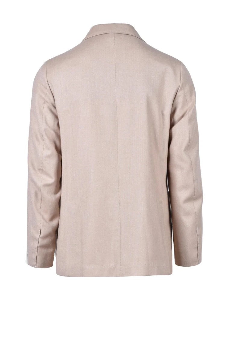Luigi Borrelli Napoli Virgin Wool Jacket - Beige