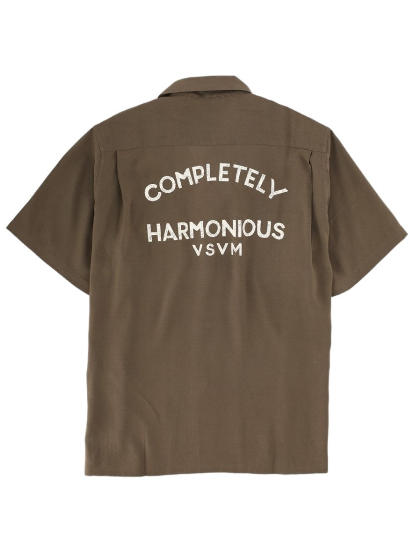 Visvim Brown Short-Sleeve Camp Collar Rayon Shirt