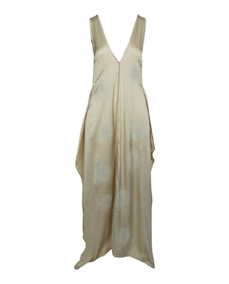 Stella Mccartney Plunging Neckline Embellished Gown With Hook Closure