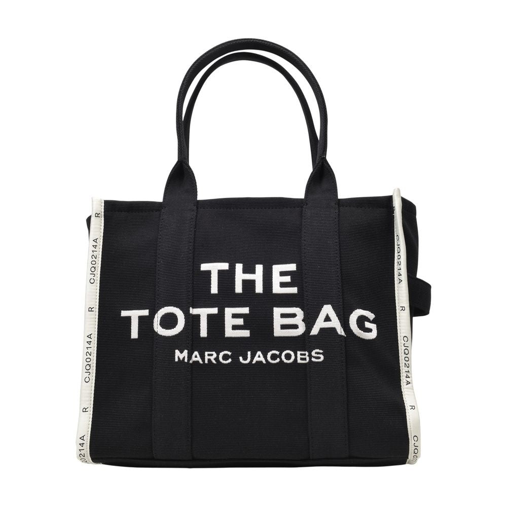 Marc Jacobs The Large Tote Bag In Black Canvas
