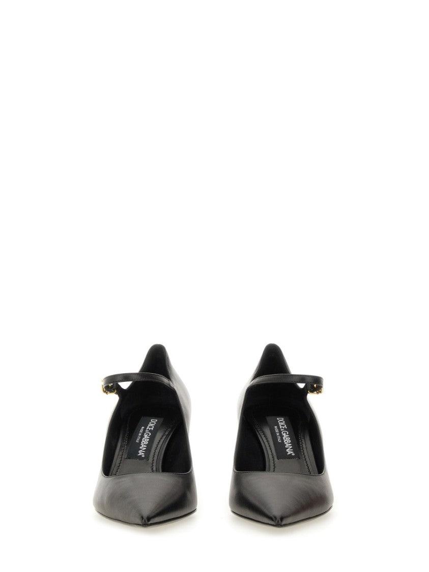 Dolce & Gabbana Pointed Toe Leather Pumps