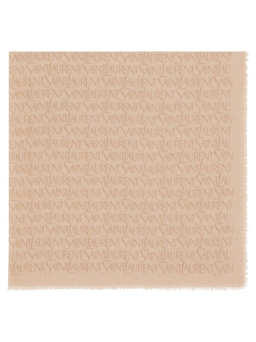 Saint Laurent Modal And Cashmere Square Scarf