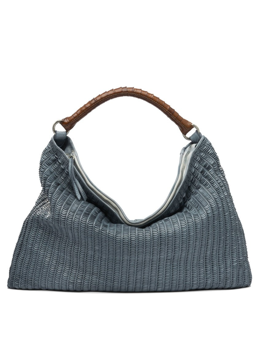 Giancarlo Nevola Textured Blue Shoulder Bag