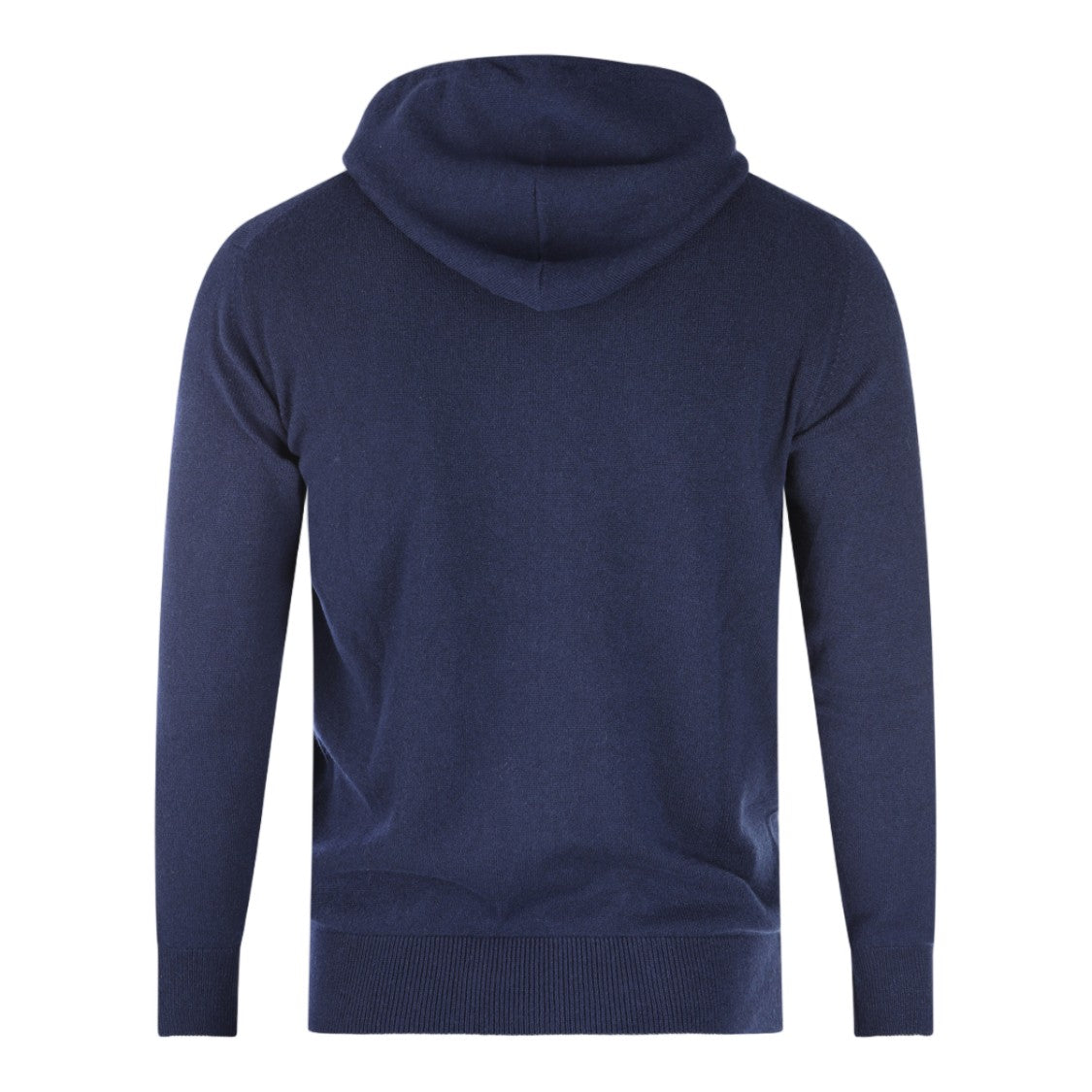 Eleventy Navy Blue Zip-Up Hoodie