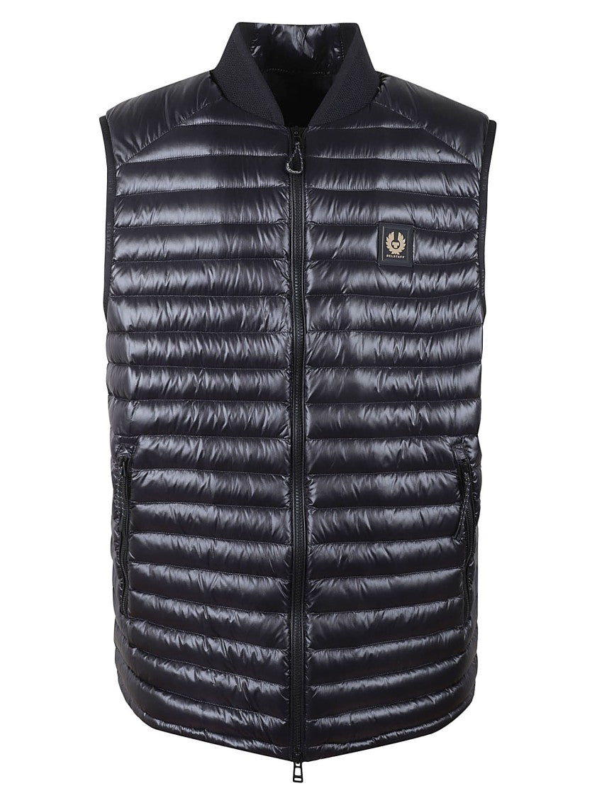 Belstaff Quilted Padded Gilet With High Collar