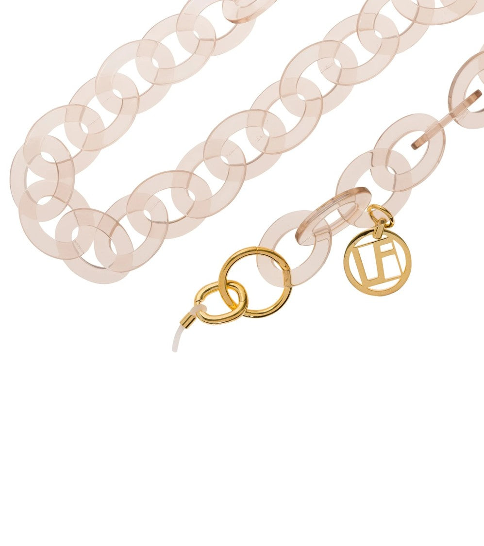 Linda Farrow Ash Oval Link Acetate Chain