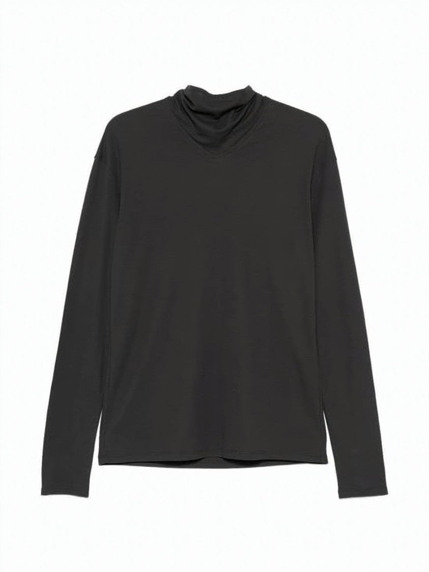 Lemaire Long-Sleeve Top With High Neckline