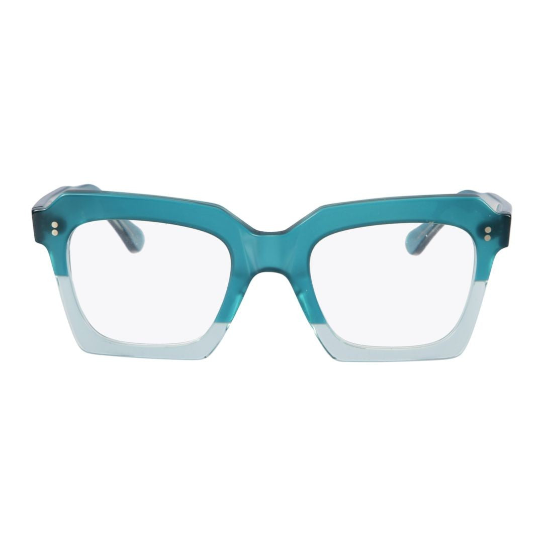 Kador Kallima Two-Tone Oversized Square Eyeglasses