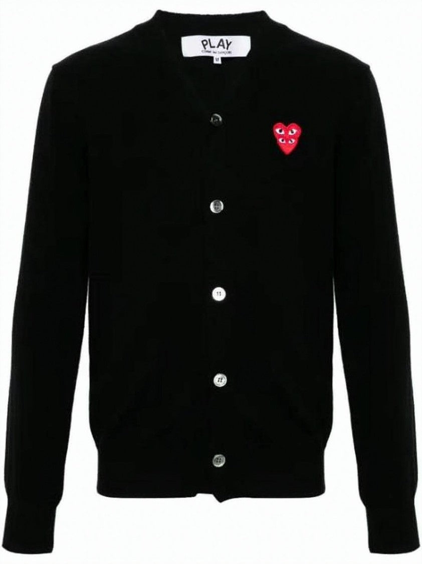 Comme Des Garçons Button-Up Wool Cardigan