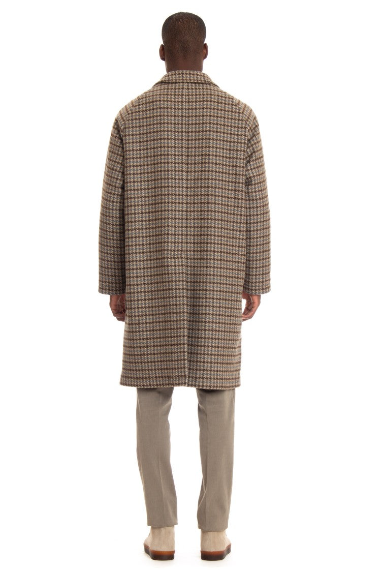 Tagliatore Houndstooth Coat Model Loyd
