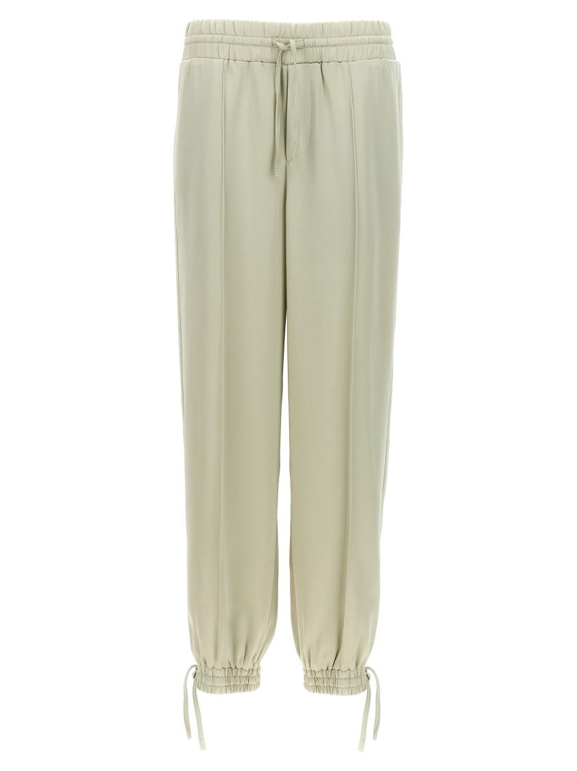 Jil Sander Fluid Viscose Blend Joggers With Adjustable Drawstring