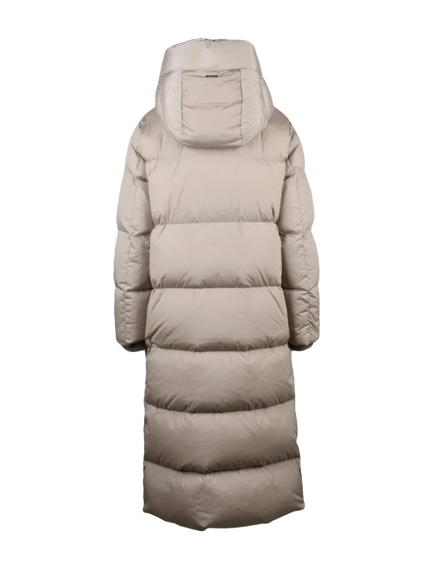 Woolrich Beige Polyamide Quilted Down Jacket