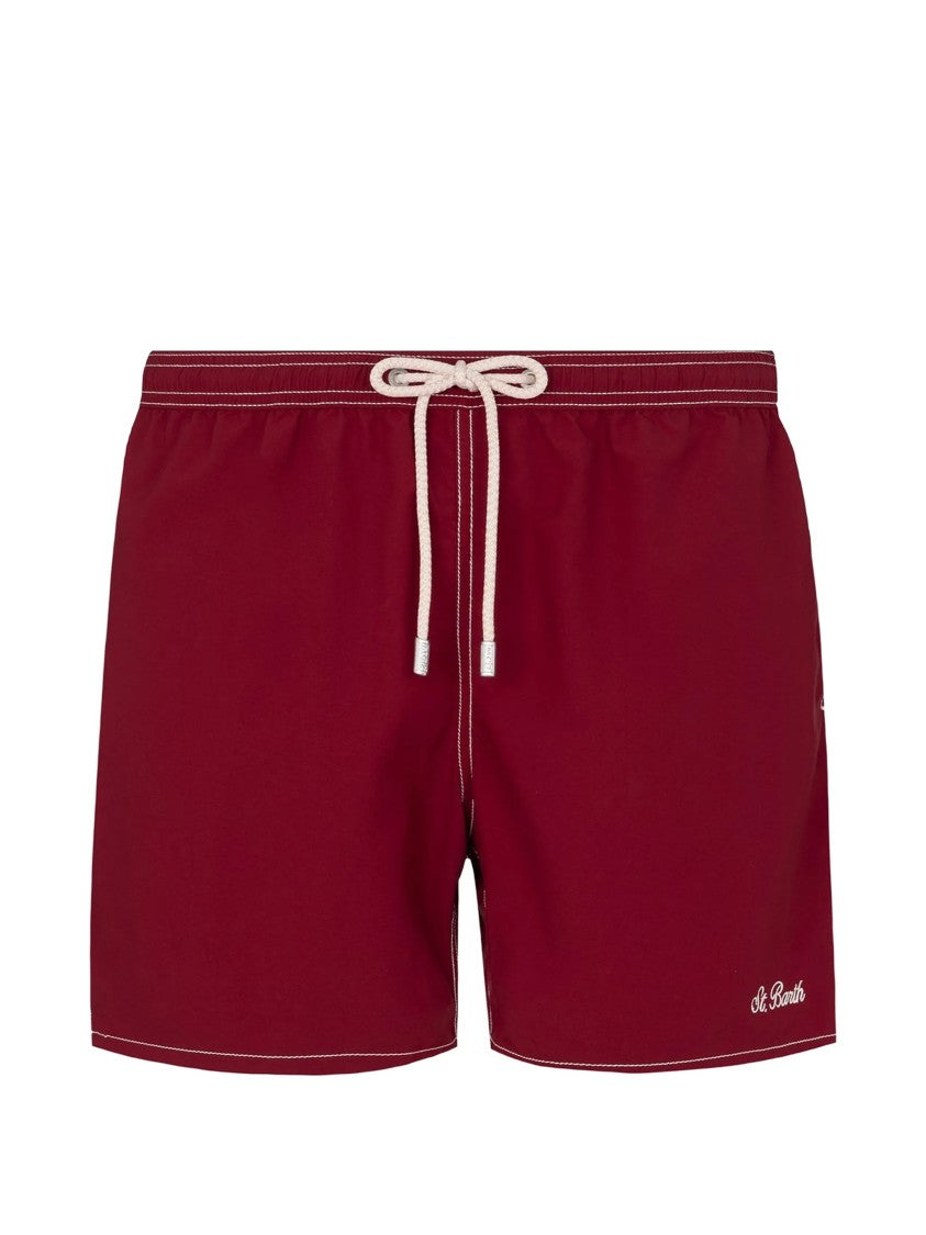 Mc2 Saint Barth Burgundy Patmos Swim Shorts