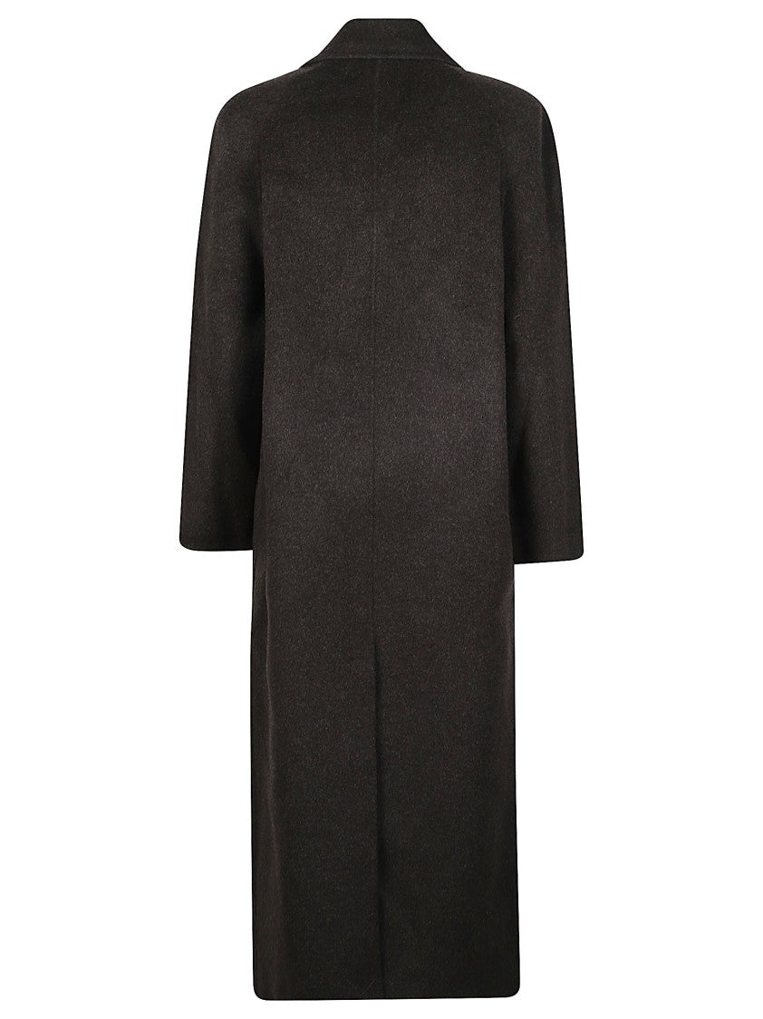 Loulou De Saison Irvin Double-Breasted Wool-Cashmere Long Coat