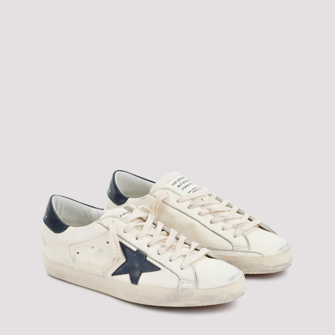 Golden Goose Beige Superstar Leather Sneakers