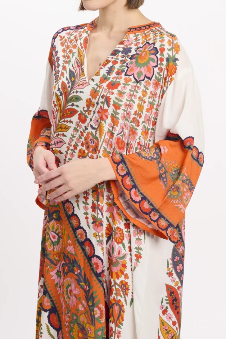 Miss June Long Dress Lior Floral Print Viscose