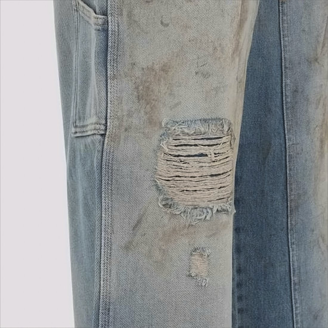 Golden Goose Distressed Relaxed Fit Denim Pants