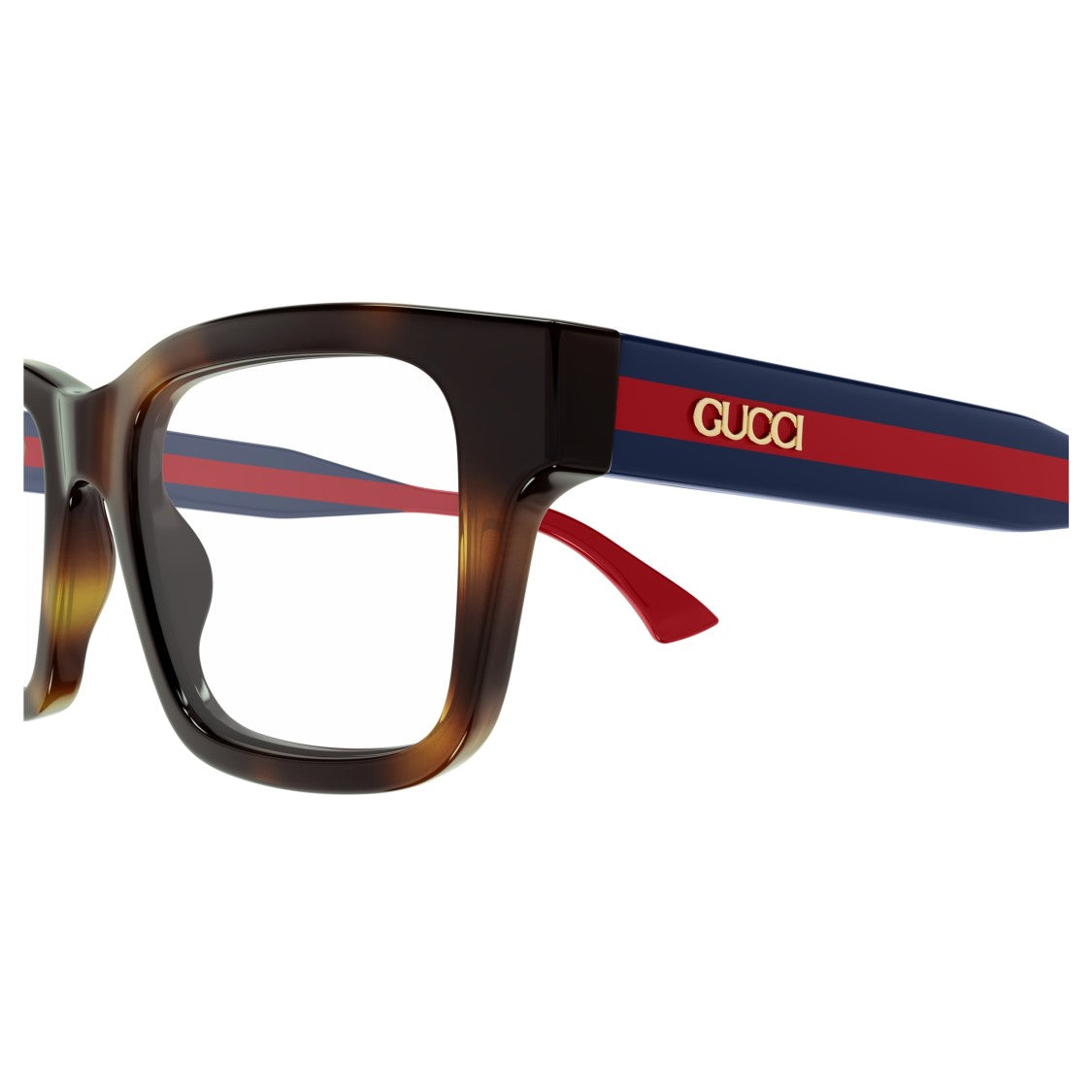 Gucci Gg1865o Bold Tortoiseshell Rectangular Eyeglasses