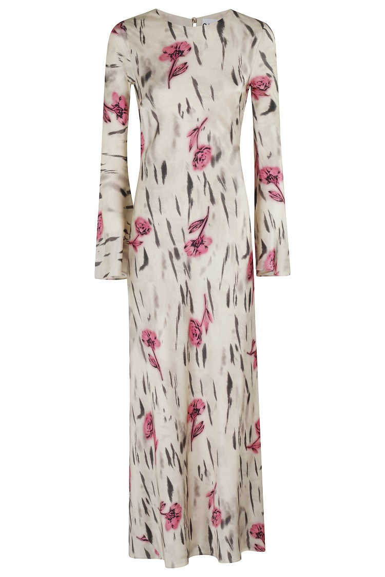 Ganni Floral Print Maxi Dress