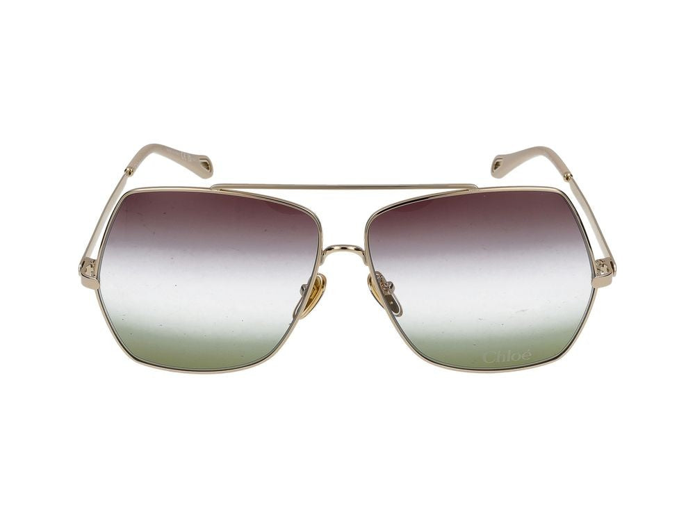 Chloé Sunglasses Ch0278s 002 Gold Gold Green 62/12/140