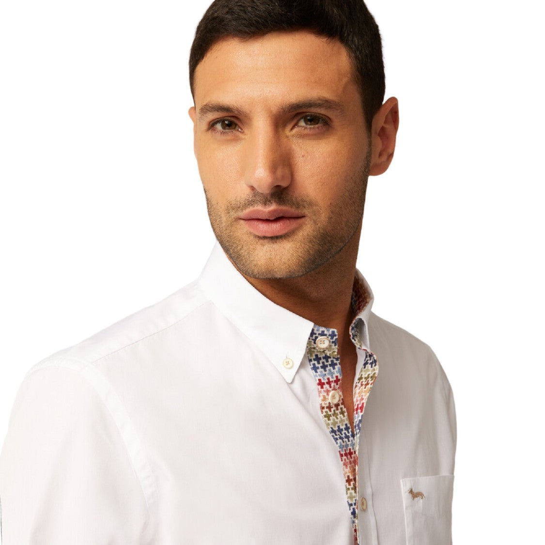 Harmont & Blaine White Cotton Shirt