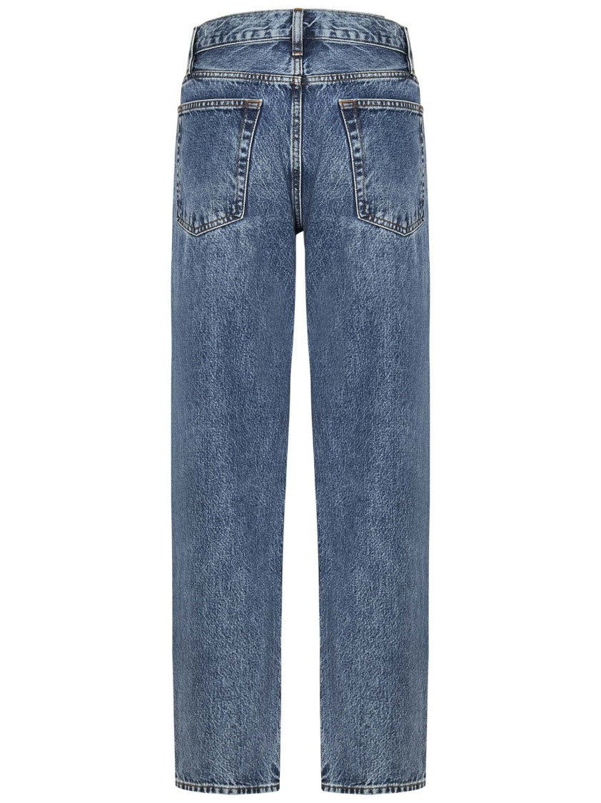 Frame Tailored Fit Blue Denim Jeans