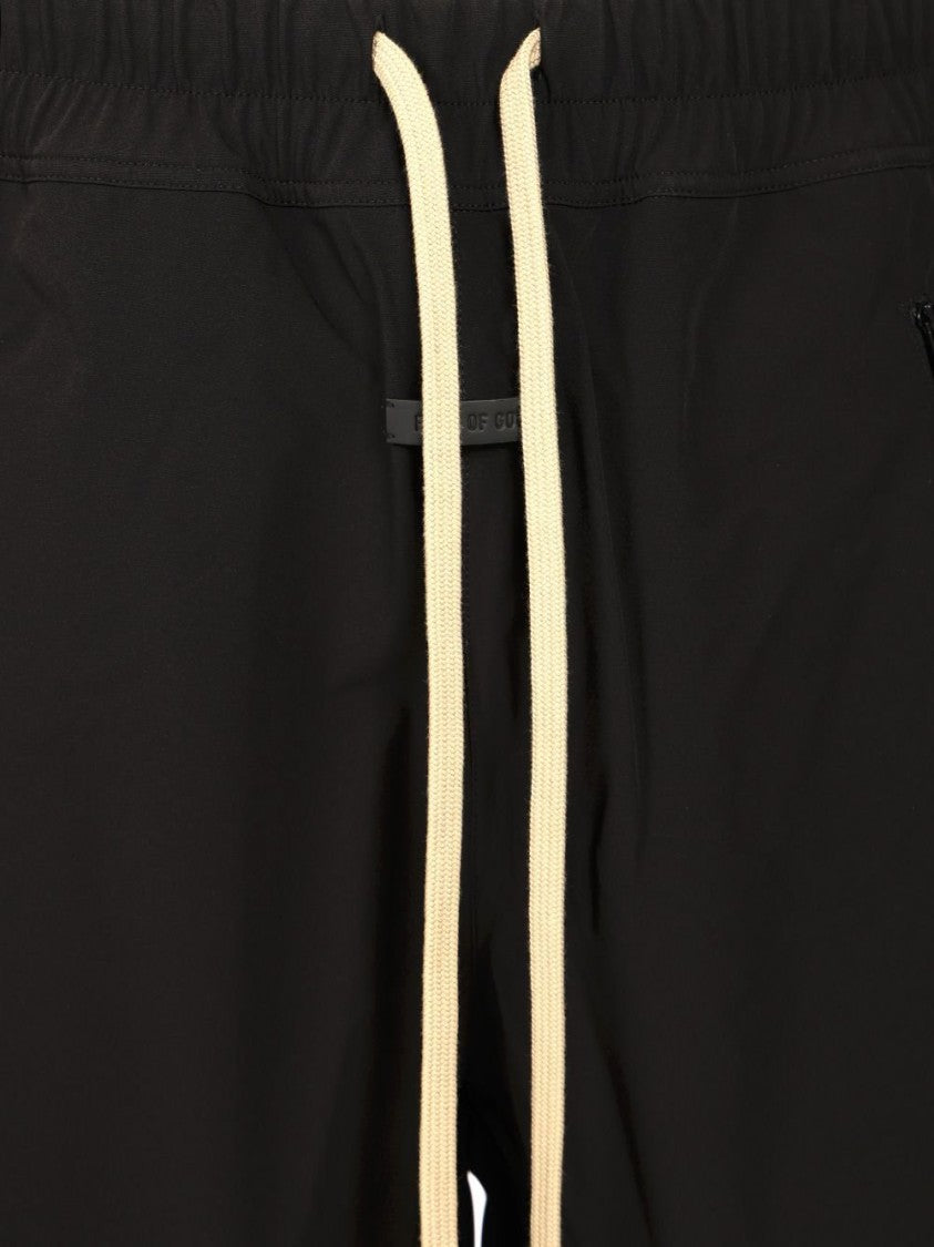 Fear Of God Relaxed Fit Black Jogger Pants With Elastic Cuffs