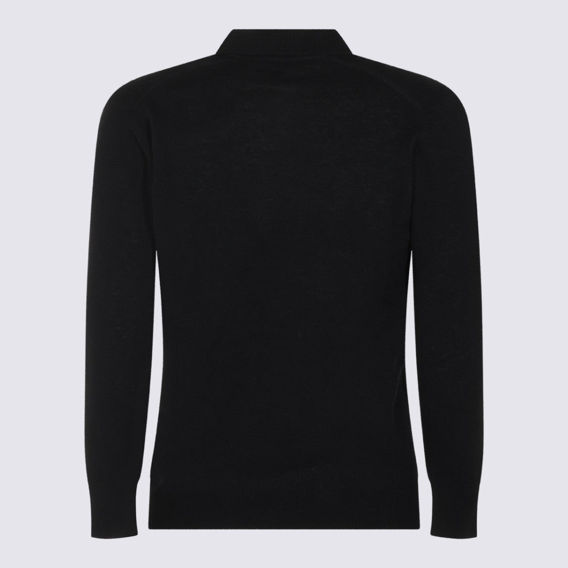 Altea V-Neck Wool Knit Sweater With Ribbed Accents