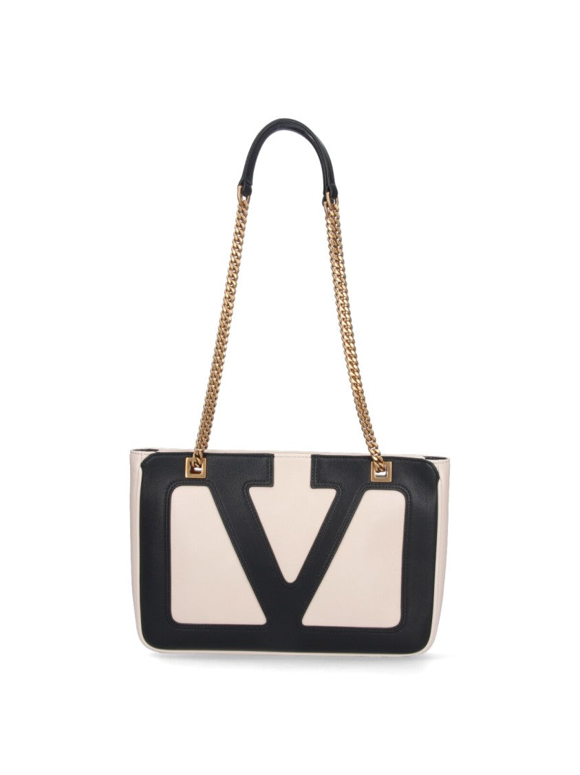 Valentino Garavani "Viva Superstar" Small Tote Bag – White