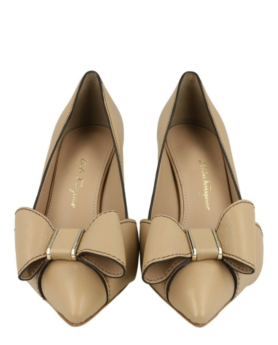 Ferragamo Zoey 70 Leather Pumps