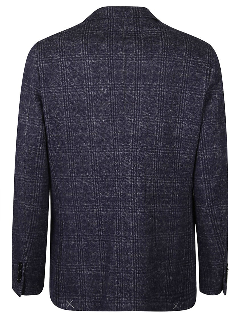 Etro Roma Tailored Checkered Cotton Blazer