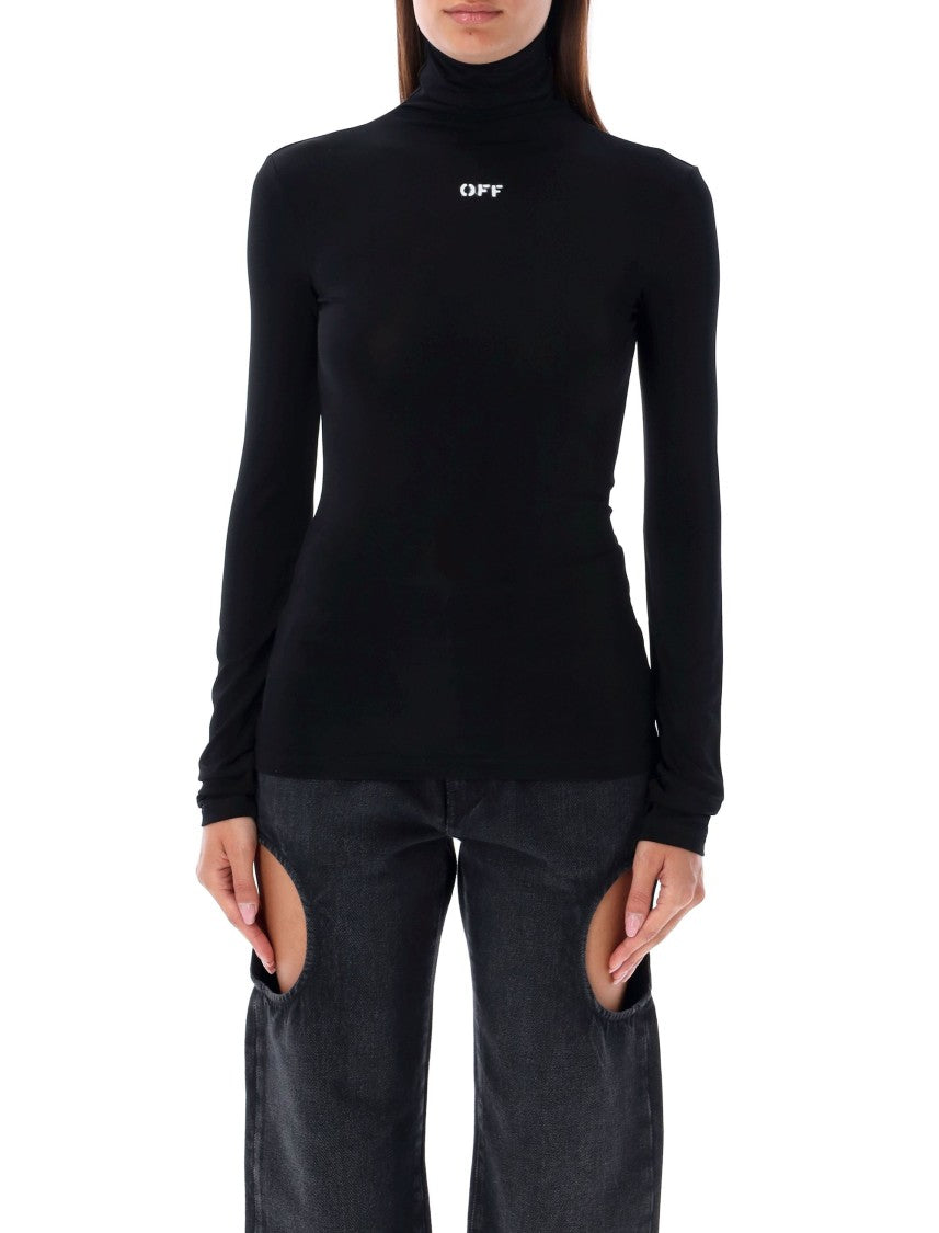 Off-White High Neck Top