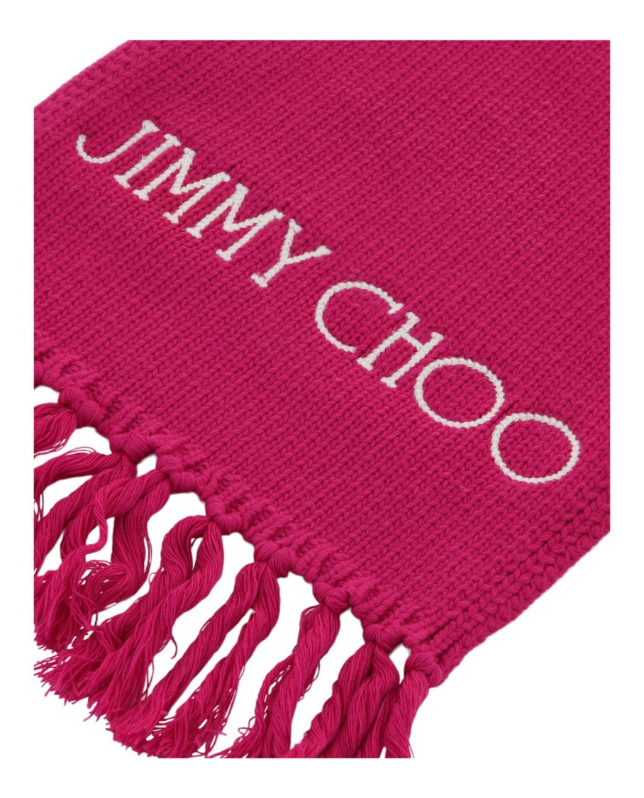 Jimmy Choo Wool Logo Scarf