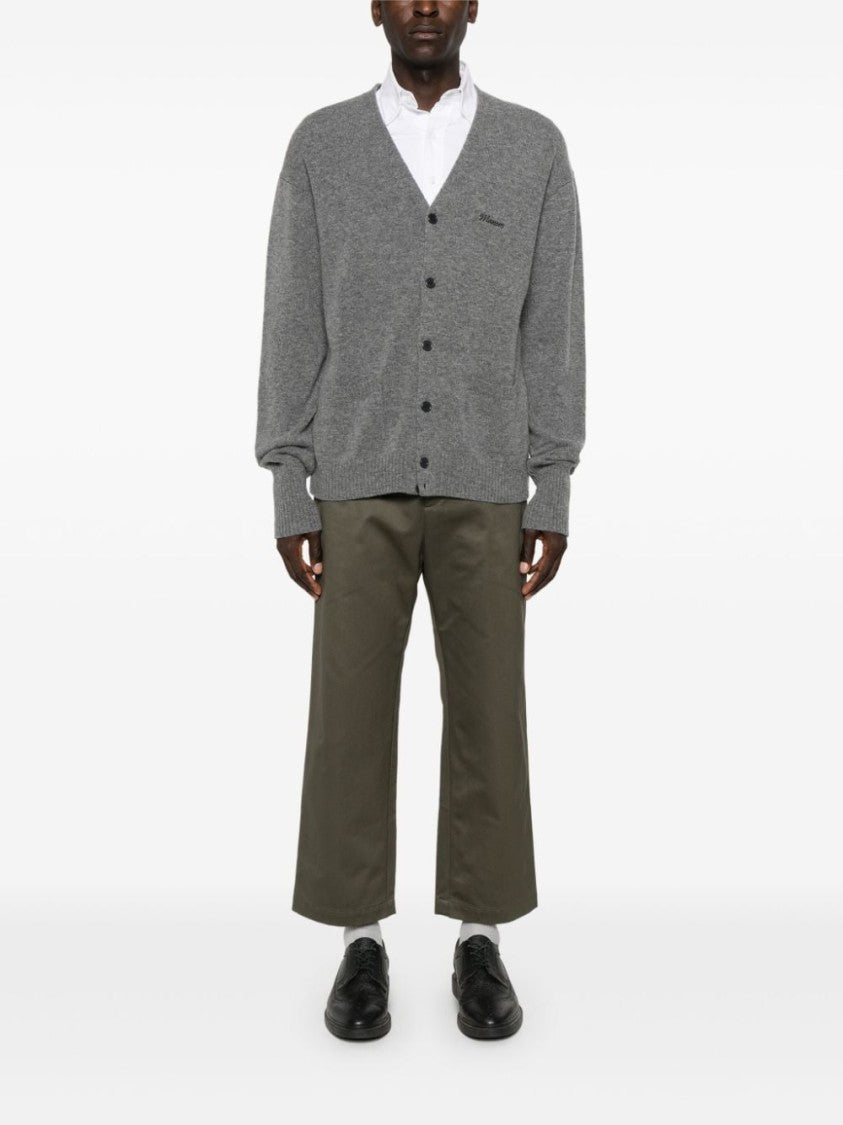 Thom Browne Khaki Green Cropped Trousers