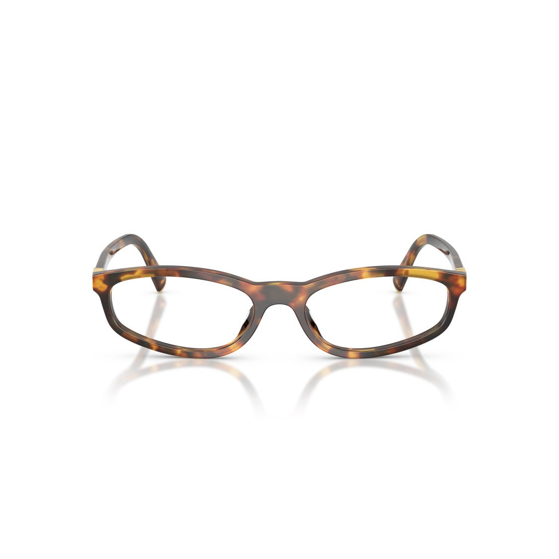 Miu Miu 0Mu 01Zv Rectangular Tortoiseshell Acetate Eyeglasses
