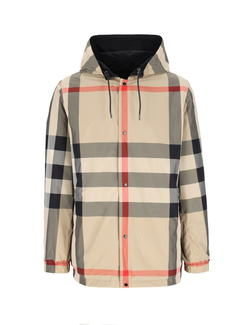 Burberry Reversible Hooded Jacket – Black/Beige