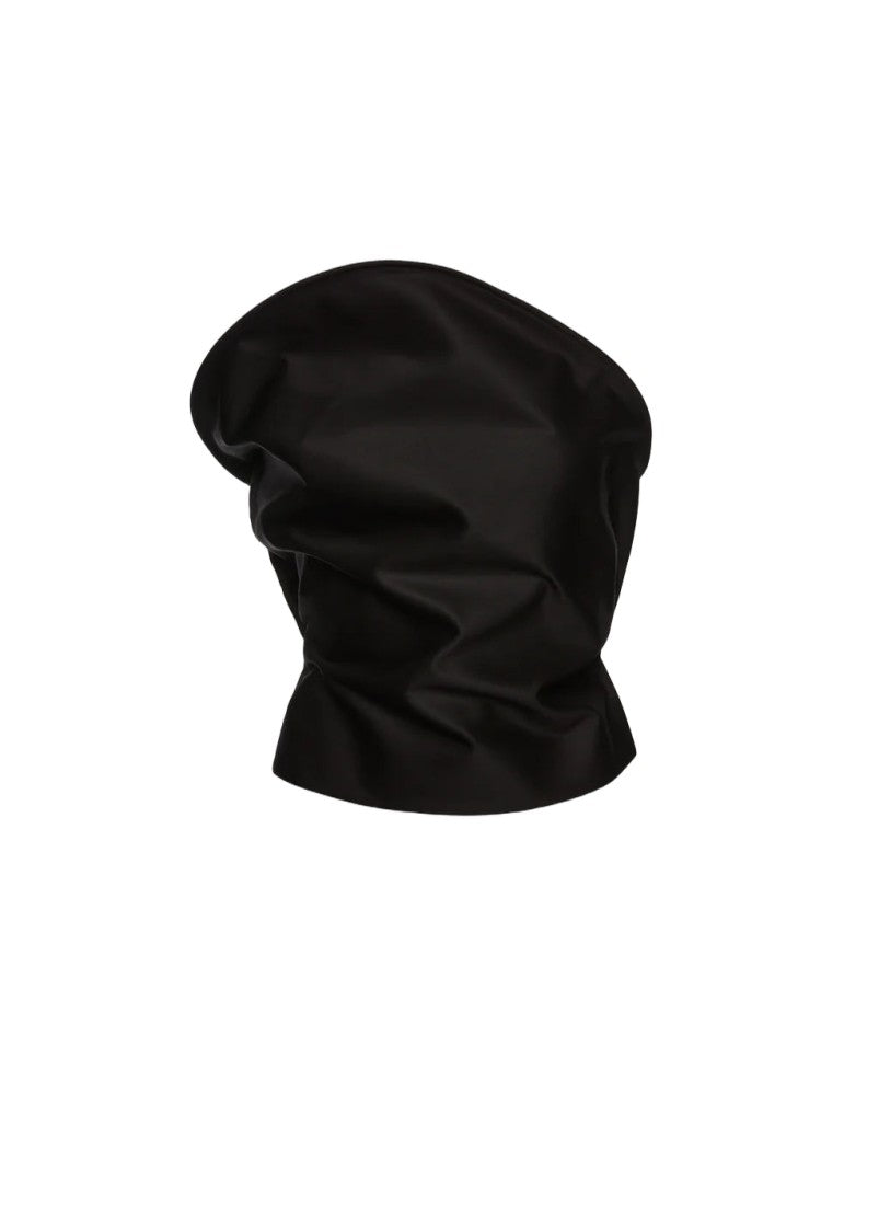 Magda Butrym Sculptural 3D Neckline Top In Rigid Cotton