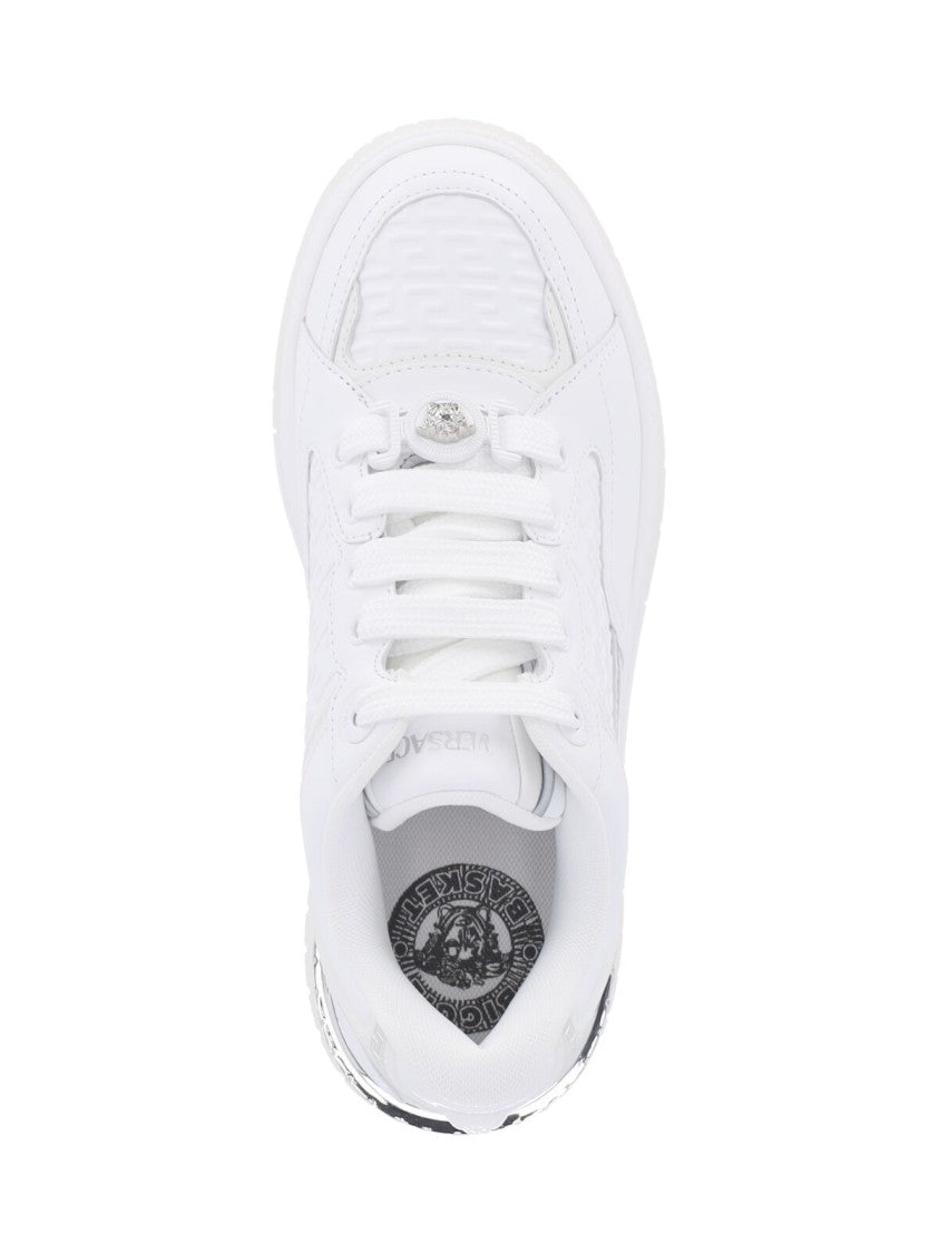 Versace "Biggie Basket" Sneakers – White