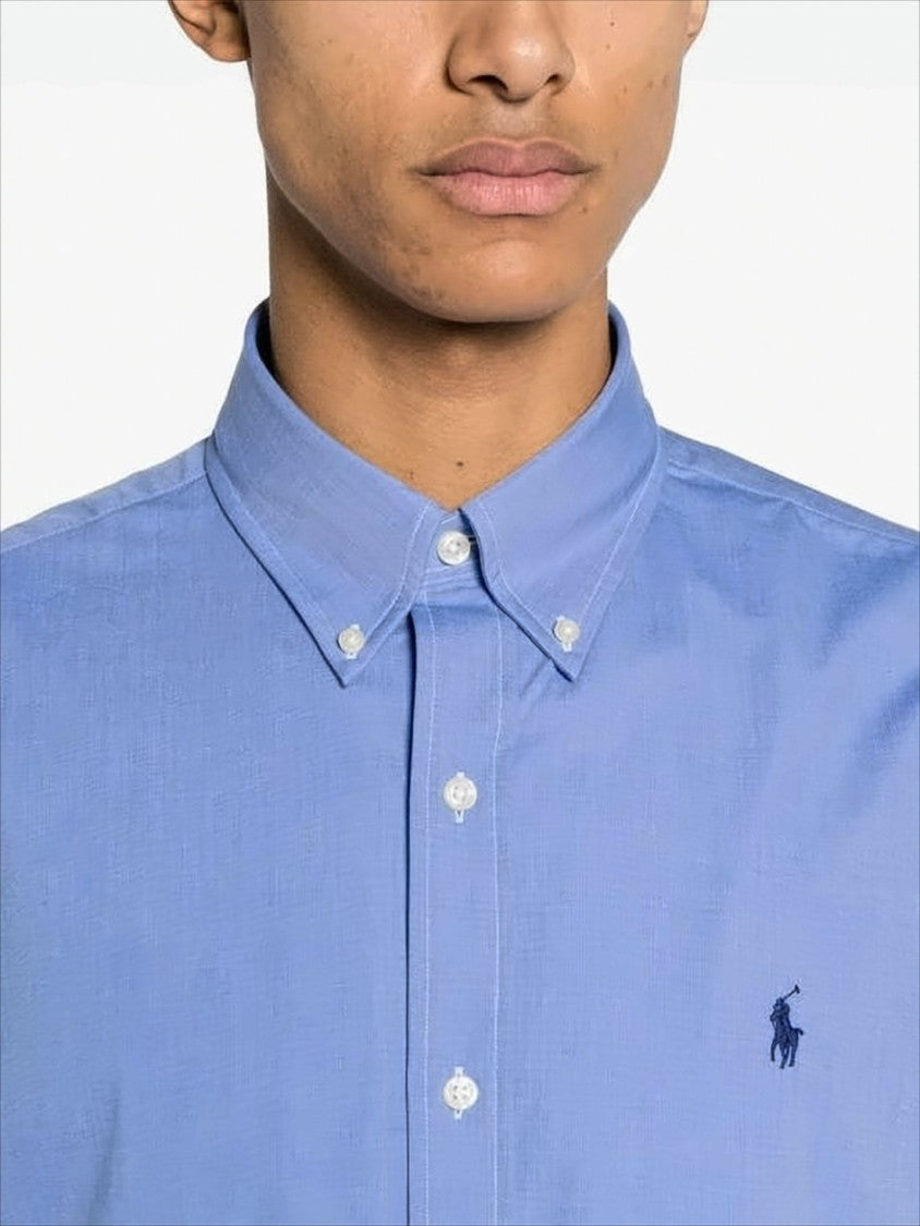 Polo Ralph Lauren Slim Fit Long-Sleeve Button-Up Shirt With Classic Collar